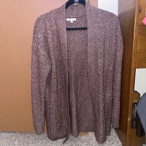 Cable knit cardigan